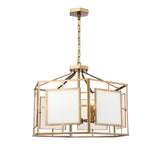 Hillcrest 28'' Chandelier in Vibrant Gold - Front View (HIL-996-VG)