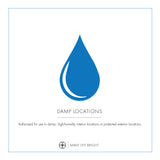 Norwalk 34'' Chandelier - Damp Rated Certification (7509-BU-CL-MWP)