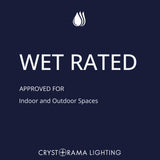 Glacier 14'' Outdoor Post - Wet Rated Certification (GLA-9709-WT-BC)