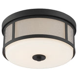 Trevor 13.5" Flush Mount in Black Forged - Additional View (TRV-A3802-BF)