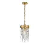 Winham 7'' Pendant in Antique Gold - Front View (WIN-610-GA-CL-MWP)